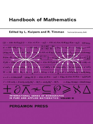 cover image of Handbook of Mathematics